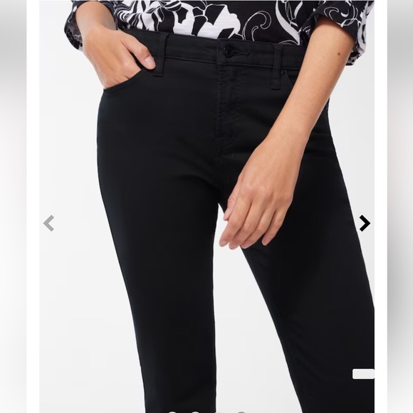 Chico’s Black Perfect Stretch Girlfriend Slim Leg Ankle Denim Jeans 2.5 - Picture 2 of 14